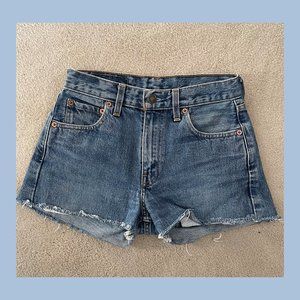 Vintage LEVI'S Jean Shorts Wedgie Fit Jeans Sz 27